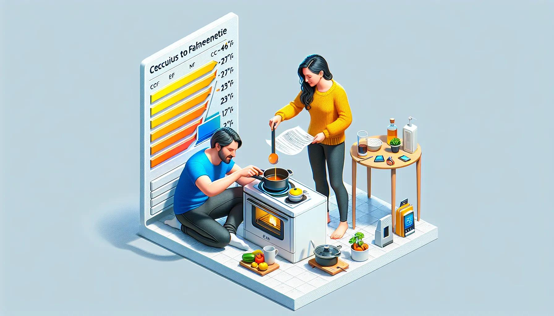 Celsius to fahrenheit usage image